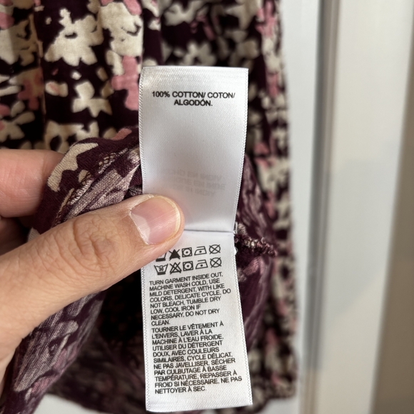 Lucky Brand Floral Blouse in Purple and Pink - Picture 9 of 10